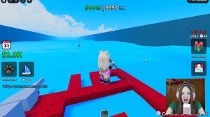 НАРИСОВАЛА ЛОДКУ "67" И УПЛЫЛА ДАЛЬШЕ ВСЕХ В ROBLOX!КВИНКА СТАЛА ХУДОЖНИЦЕЙ!