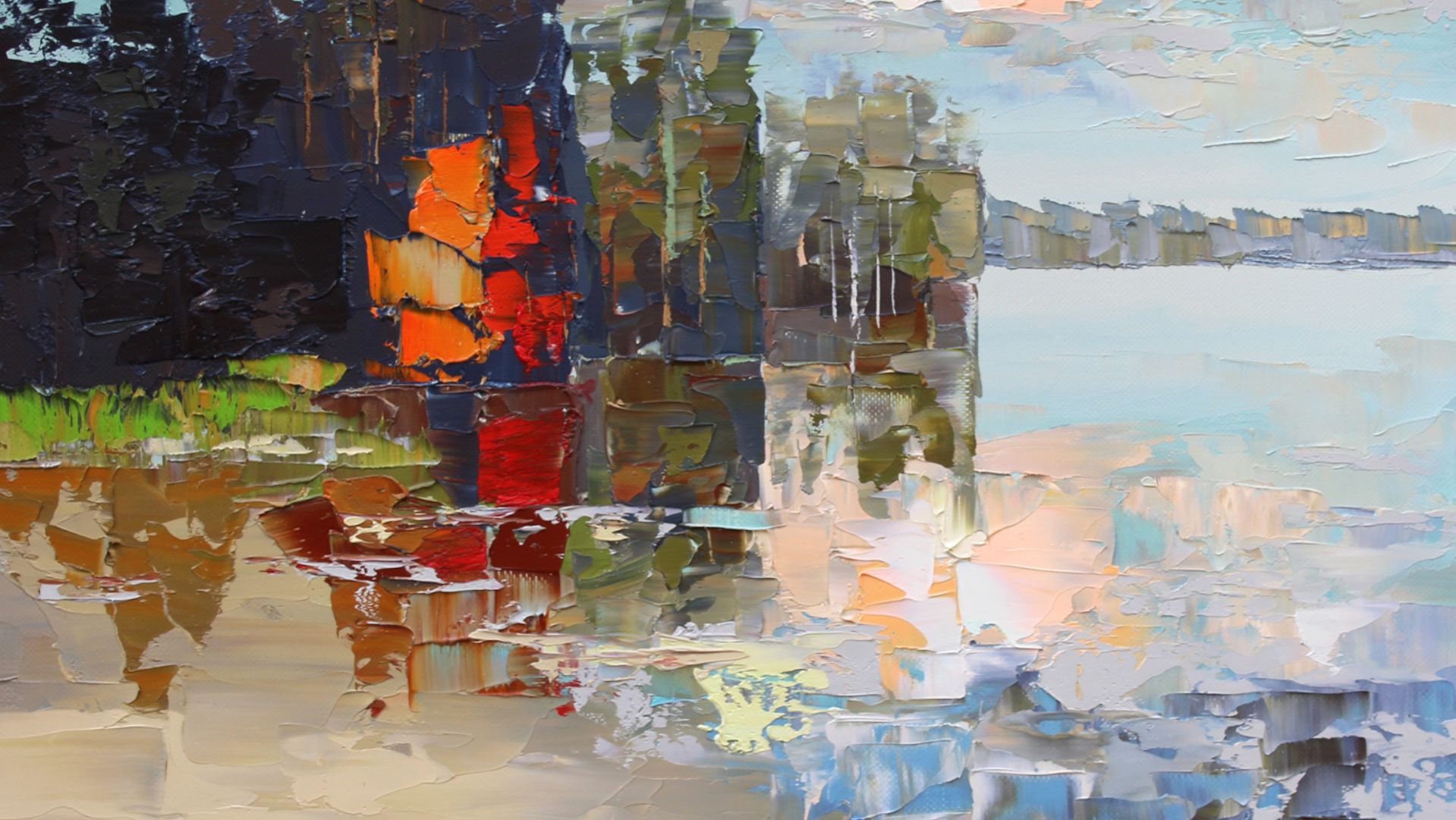 Летят в озёра облака