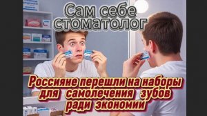 Россияне перешли на наборы для самолечения зубов ради экономии