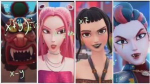 Демонический Зверь против Миры, Зои и Руми: Эпическая Битва в Тайлс Хоп — Танцевальный Кавер 🔥