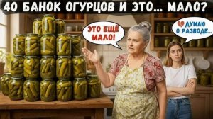 Жизненные истории - Свекровь закатала 40 банок огурцов и сказала, что