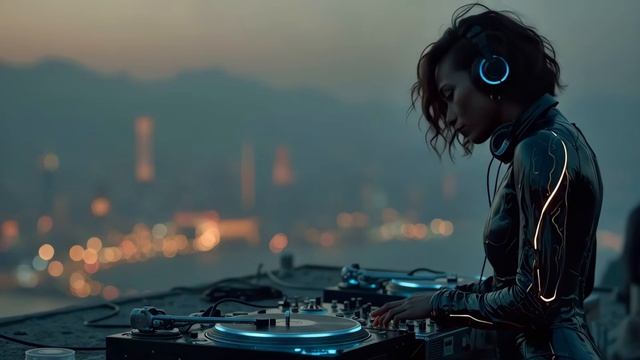 Deep Electro Vibes ｜ Night Drive Music ~ Rooftop Lounge Mix - Late Night EDM Desert Beats-(1080p30)