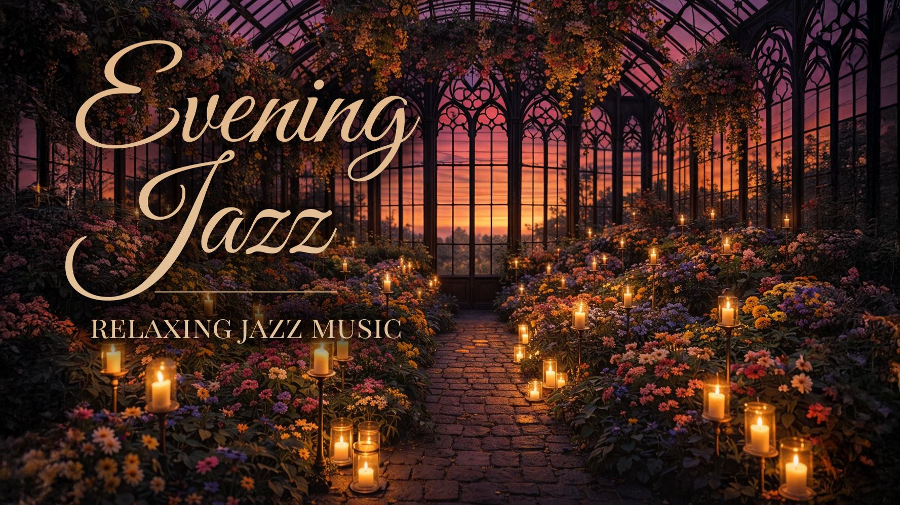 Оранжерея • Спокойная музыка 3 часа • Джаз • Фоновое видео • Красивый фон • Видео обои