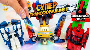 Роботы Сайдсвайп и Стронгарм шутят над тоботом Тританом.