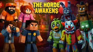 герои против аниматроников Майнкрафт