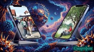 Похмельный композитор нейросетИИ_ Смартфон в женских руках