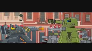 Мега битва кв44 и Левиафана-мультики про танки