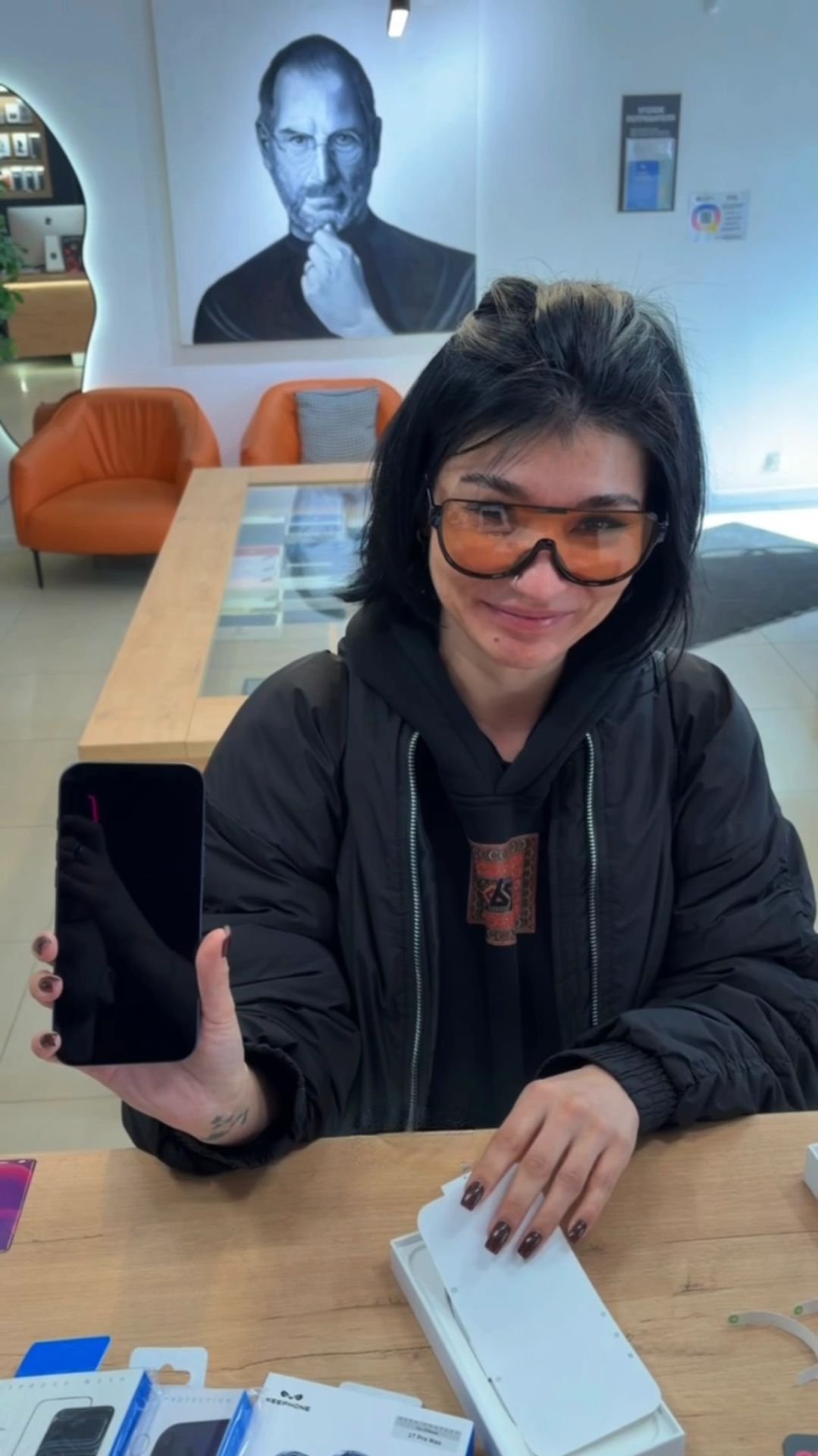 Распаковка IPhone 17 Pro Max в синем цвете на максимальную память 🤩