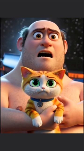 Отношения, ракета, лысый мужик с котом и новый котёнок)