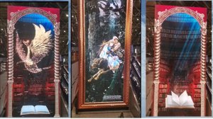 Инсталляции по мотивам сказок А.С. Пушкина в аэропорту.