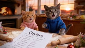 Котята помогают Своей Уставшей Бабушке Закончить Пасхальные Заказы 🍩