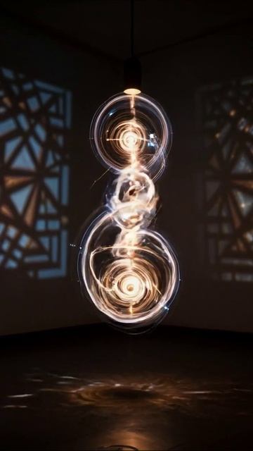 Волшебство света: бесконечные спирали #искусство #фотография #дизайн