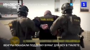 Венгры показали подделку бумаг для ВСУ в туалете