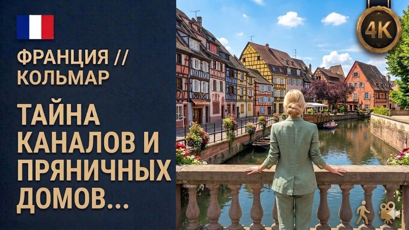 Франция // Кольмар // Секреты "Маленькой Венеции" // Летнее путешествие в пряничный городок 4K