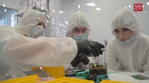 Новости СПбГУ: Стажировка для школьников в лаборатории малых космических аппаратов «Геоскан»