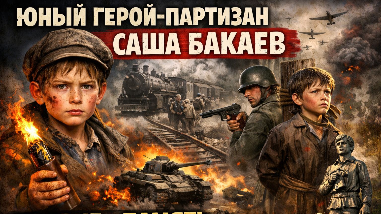 Бессмертный подвиг Саши Бакаева: юный партизан из Савватеевки