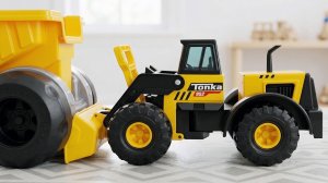 Обзор мощного игрового набора Tonka 952 Mighty Loader: песочница. Видео для детей.