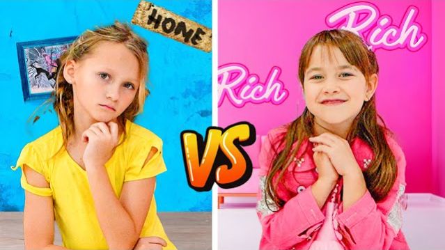 Rich vs Poor Girl и история о разнообразии для детей