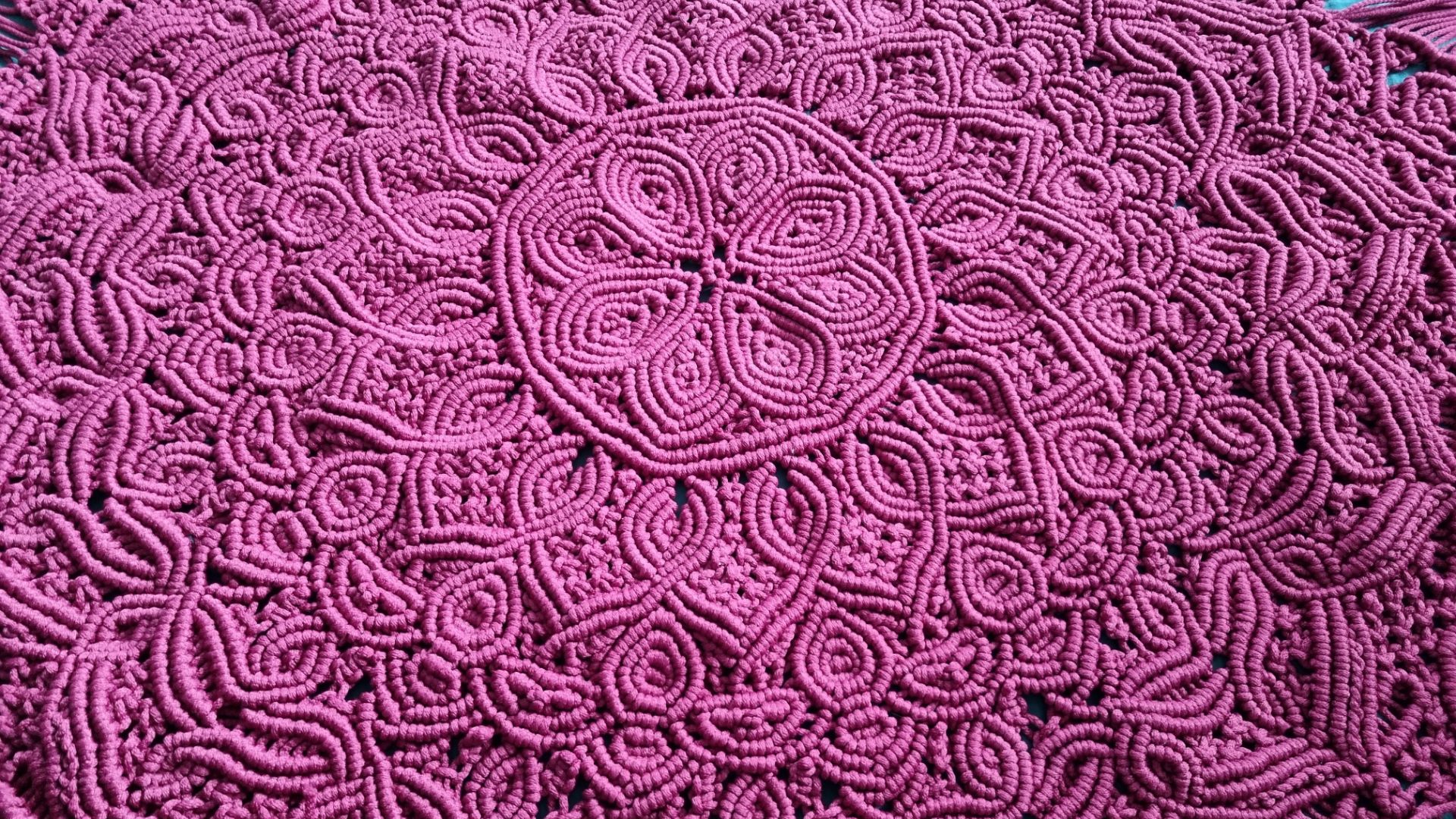 Макраме ковёр