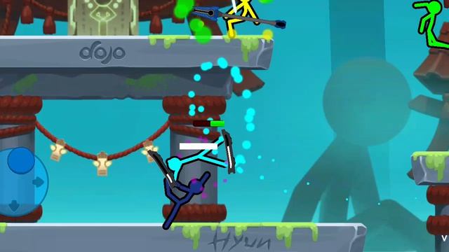 Supreme Duelist Stickman но я на скейте+ржака чуть