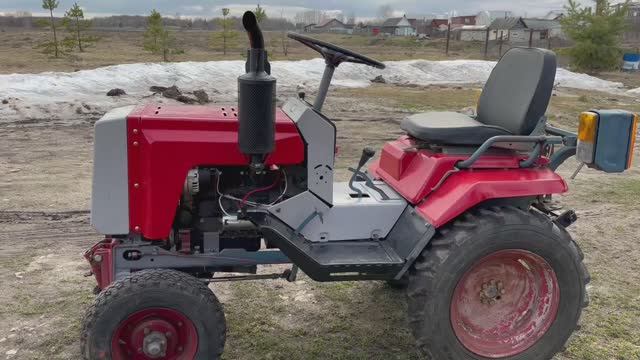 Минитрактор КМЗ-012 5/1, установка японского двигателя вместо в2ч
