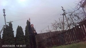 Запуск БезМоторно-Кордовой АвиаМодели во дворе. Апрель 2026.