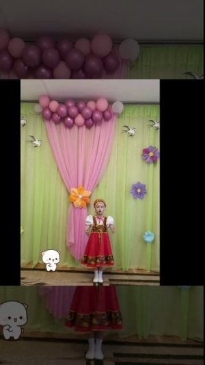 "Был у бабушки коток" поёт Дмитрова Соня (старшая группа)