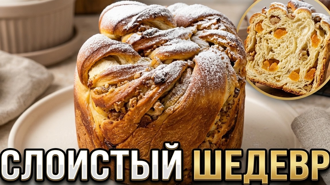 🐇Забудьте про обычные куличи! | Слоистый КРАФФИН на Пасху 2026 с богатой начинкой👌