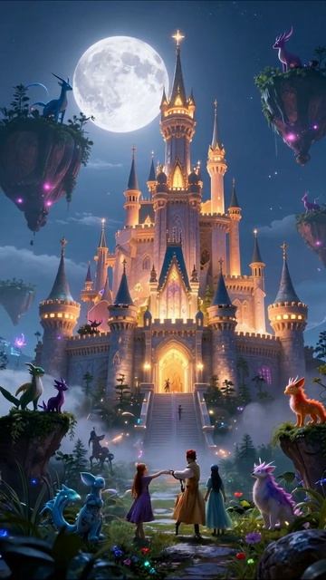 Волшебное королевство: Приключения под луной #волшебство #приключения #фантазия