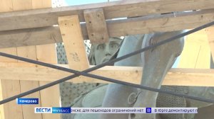 В центре Кемерова завершается монтаж памятника Александру Невскому