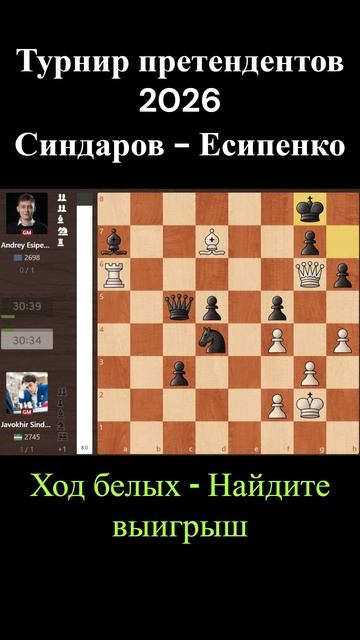 Синдаров - Есипенко. 1-ый тур Турнир Претендентов 2026