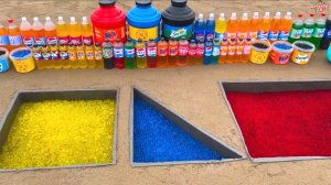 Круг, треугольник и зонтик в песке 🌈 Ментос и газировка — что будет?