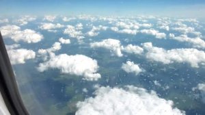 Красивый вид из самолета//Мы летим в небе//идущая за мечтой
