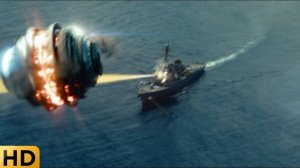 Инопланетное колесо уничтожает корабль ВМФ. Морской бой