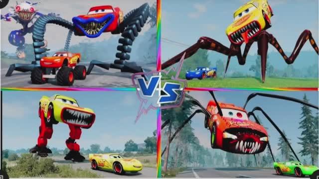 МУЛЬТИКИ: МОНСТР ТРАК МАК ПАУК против БРЭЙН МОЛНИЯ МАКВИН — Эволюция Машин ⚡️
