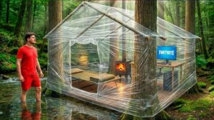 НЕВЕРОЯТНЫЙ ДОМИК В ЛЕСУ ИЗ ПИЩЕВОЙ ПЛЕНКИ