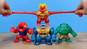 Новые супергерои Гуджитсу Дип Гу Сиа Морская бездна! Что у них внутри? GooJitZu Deep Goo Sea