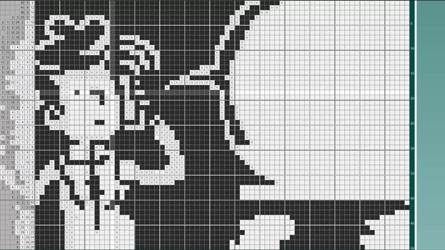 Разговор - (Conversation) [★★★] 75х50 чёрно-белый японский кроссворд