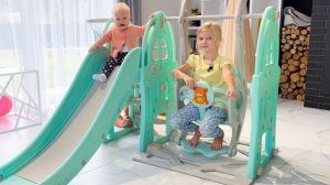 СОФУНЬЯ ШАЛУНЬЯ - СОФИЯ И КАЧЕЛЬ ДЛЯ СЕСТРЫ.