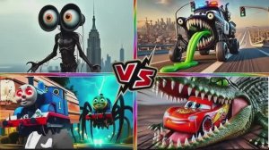 МУЛЬТИКИ: МОНСТР МОЛНИЯ МАКВИН против МОНСТР МИНЬОНЫ — Эпическая Битва Машинок ⚡️