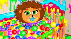 Маша и Леопольд Шарики в кроватке - Мультик для детей