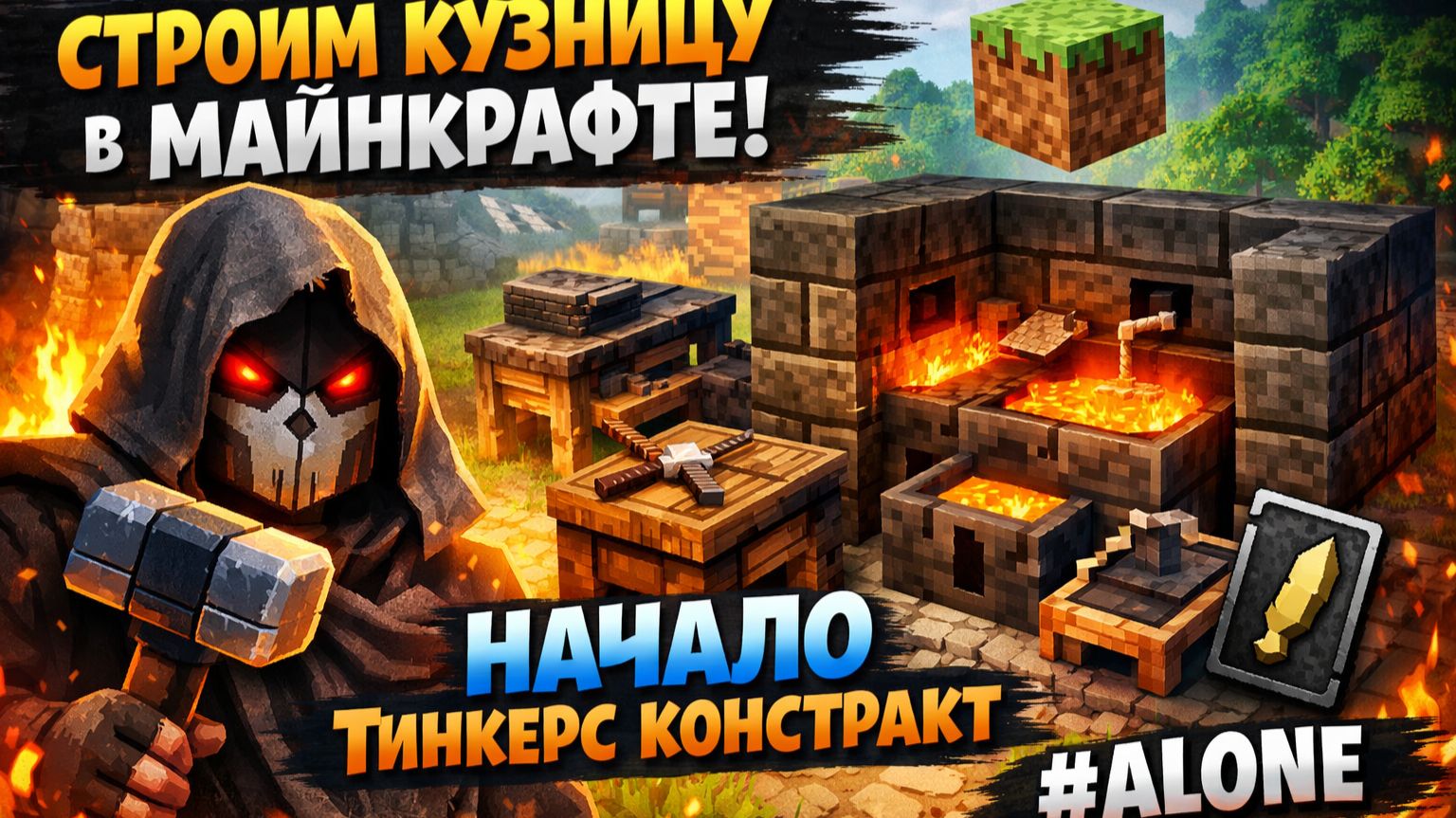 СТРОИМ КУЗНИЦУ В МАЙНКРАФТЕ НАЧАЛО ТИНКЕРС КОНСТРАКТ ALONE [get.gt]