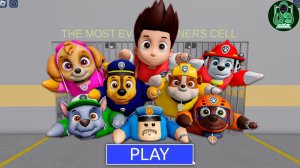 ЩЕНЯЧИЙ ПАТРУЛЬ ЦУНАМИ! в ПОБЕГЕ ИЗ ТЮРЬМЫ БАРРИ! #обби #роблокс