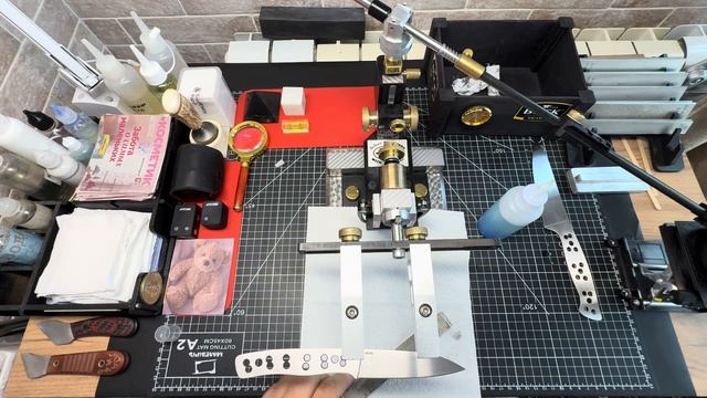 Мастер Тано Заточка кухонного ножа от Александра сталь м390. Часть - 1.