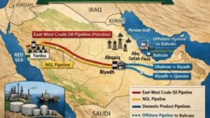 ‼️🇮🇷🇸🇦Атакован важнейший нефтепровод  Саудовской Аравии, транспортирующий нефть в обход Ормузско