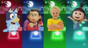 Тайлс Хоп Баттл: Я краснею, Блуи, Влад и Ники против Гадкого Я 4 — Музыкальный Ритм ЭДМ