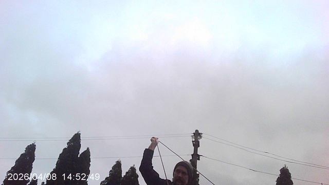 Запуск БезМоторно-Кордовой АвиаМодели во дворе. Апрель 2026.