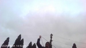 Запуск БезМоторно-Кордовой АвиаМодели во дворе. Апрель 2026.