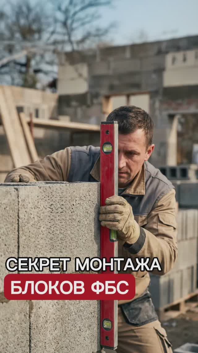 Правильный МОНТАЖ БЛОКОВ ФБС