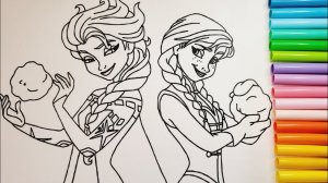 Раскраска для детей. Новый облик, новая магия: история стиля магический образ Эльзы